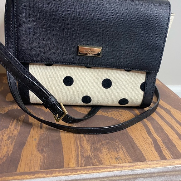 Tan and Black Kate Spade Crossbody - Picture 5 of 6